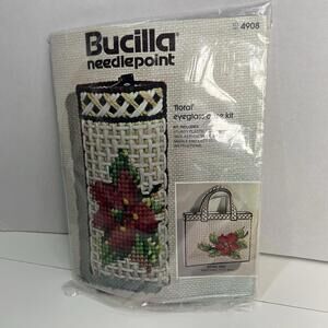 Bucilla Needlepoint Floral Eyeglass Carekit 4908‎